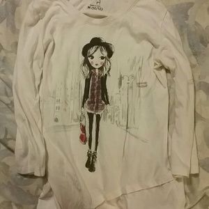 Thin long sleeve shirt M 10-12